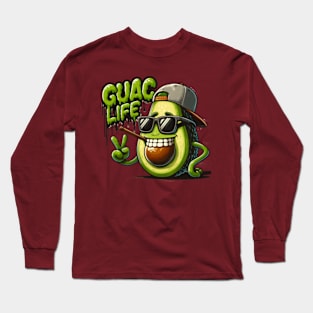 Avocado Bliss: Savor the Guac Life Long Sleeve T-Shirt